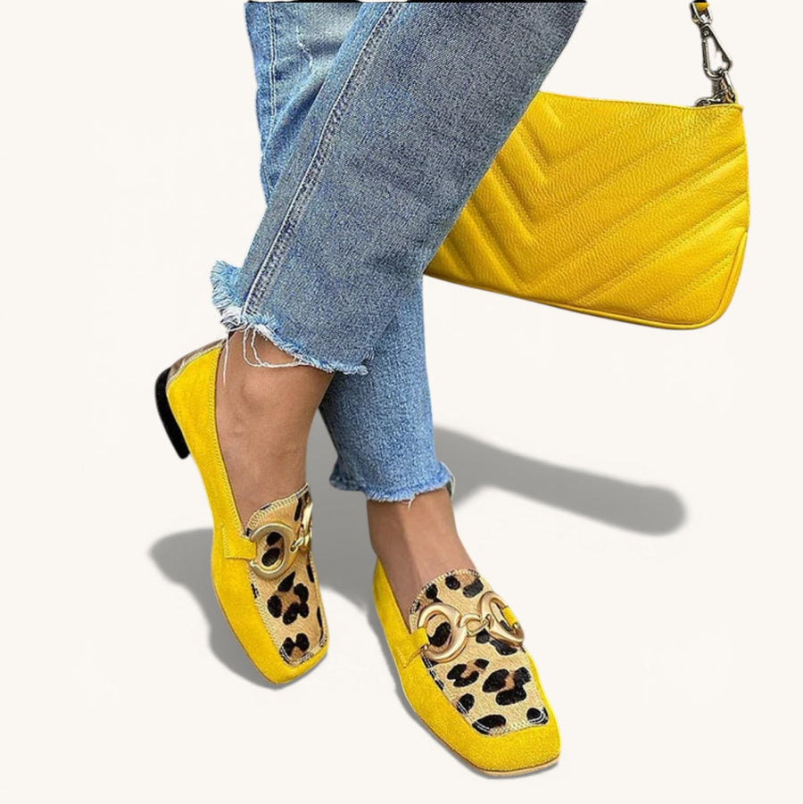 Mocassins à Motif Géométrique