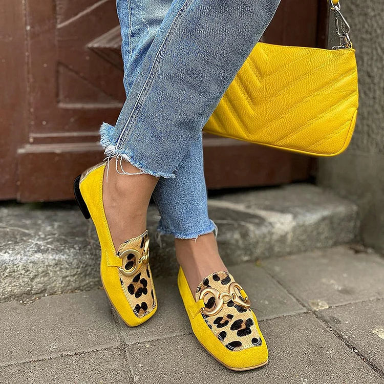 Mocassins à Motif Géométrique