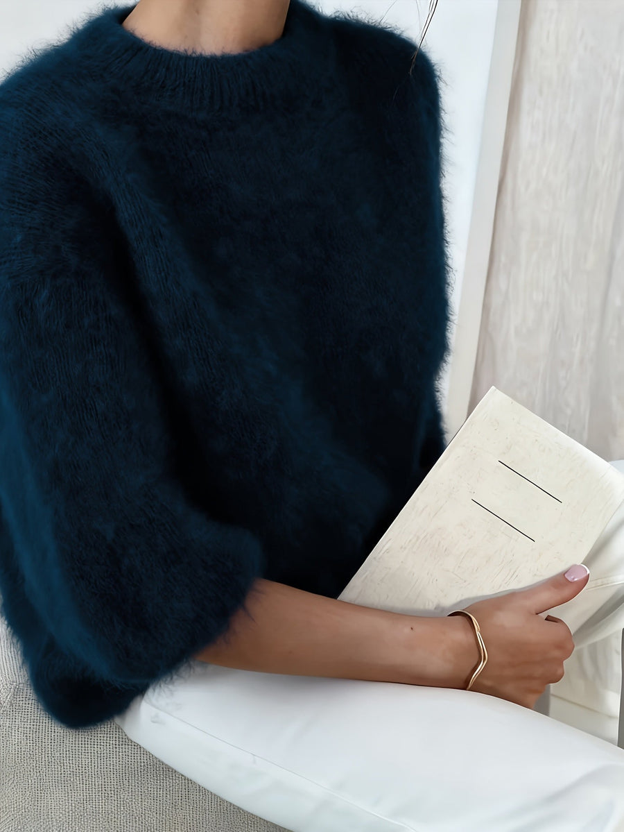 Pull oversize femme — vue d'ensemble coupe ample style décontracté