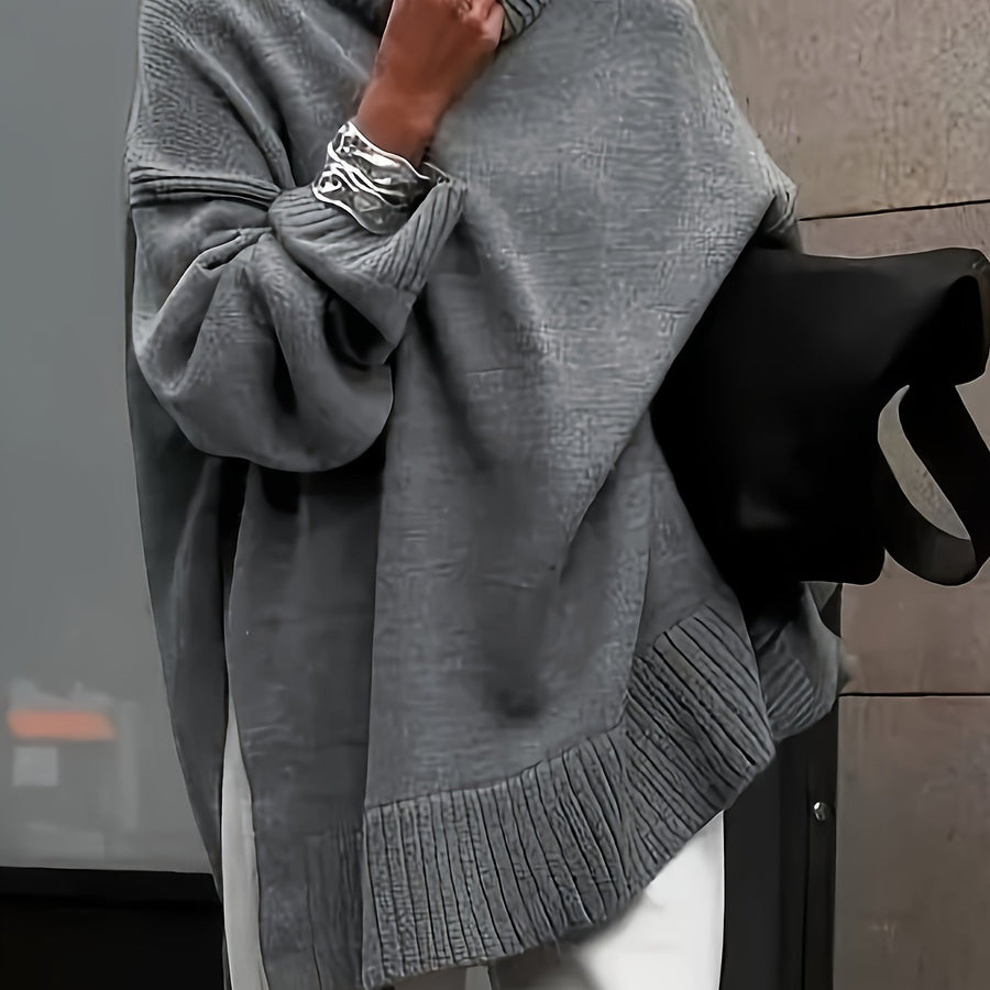 Pull Col Montant Oversize Confort