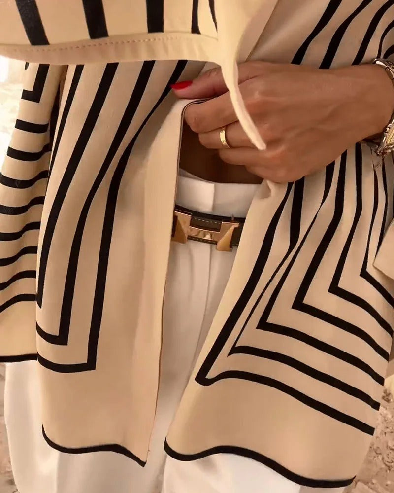 Chemise décontractée à rayures