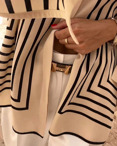 Chemise décontractée à rayures