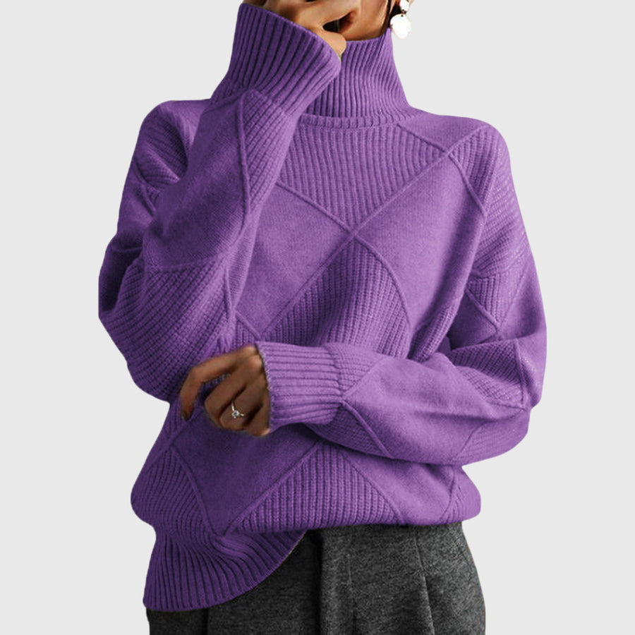 Pull Col Roulé Élégance Intemporelle