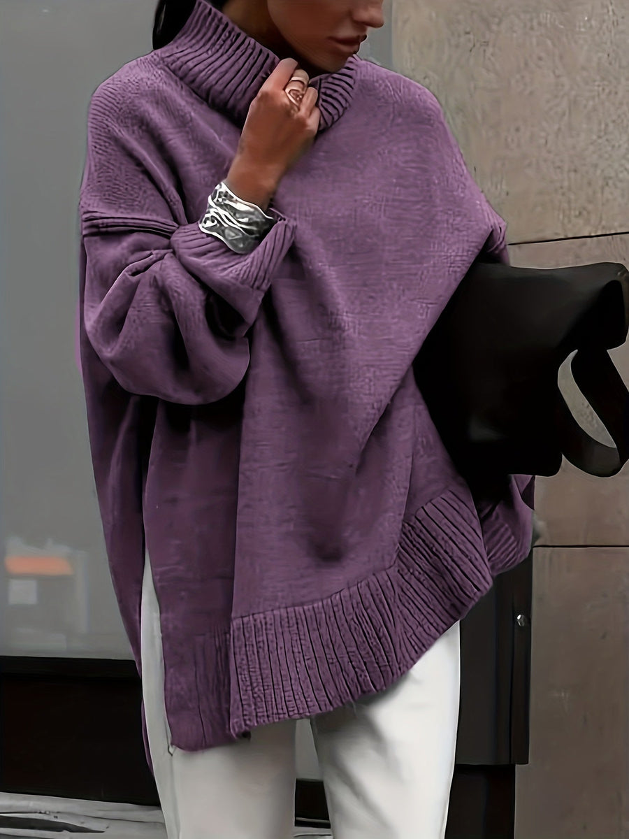 Pull Col Montant Oversize Confort