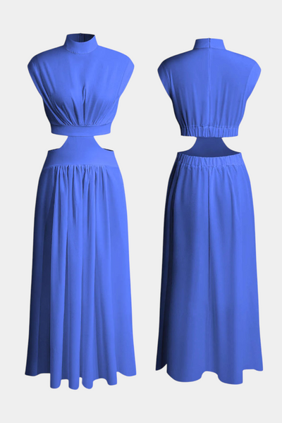 Jocelyn Ensemble long minimaliste avec encolure haute et ouverture latérale