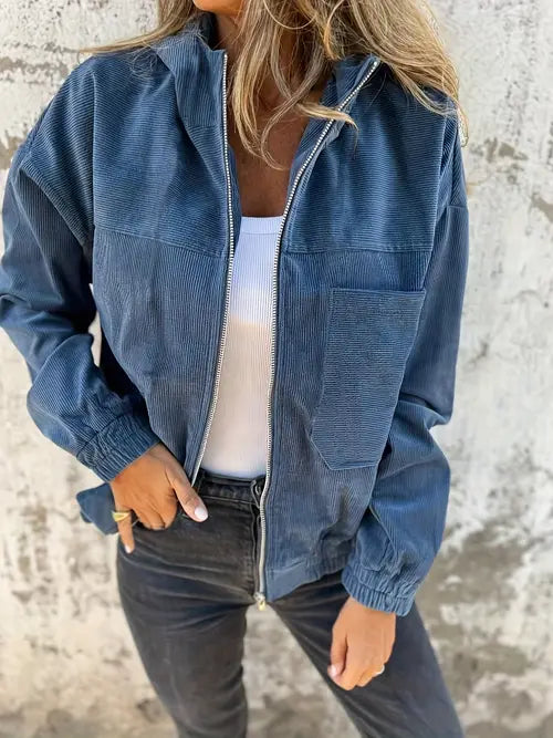 Chaqueta informal de corte recto - Comodidad y elegancia