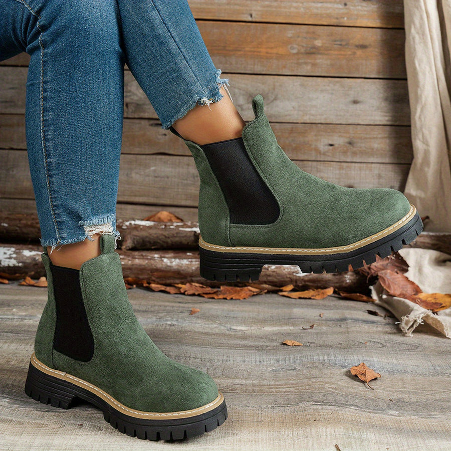 Bottines Cheville Enfiler Facile