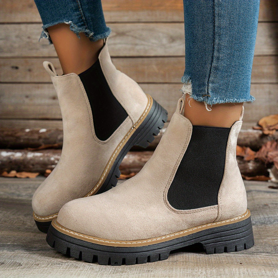 Bottines Cheville Enfiler Facile