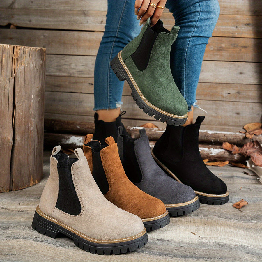 Bottines Cheville Enfiler Facile