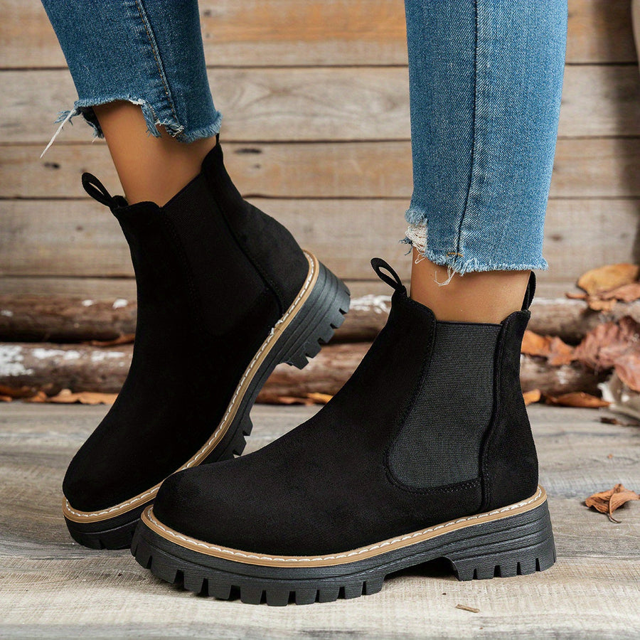 Bottines Cheville Enfiler Facile