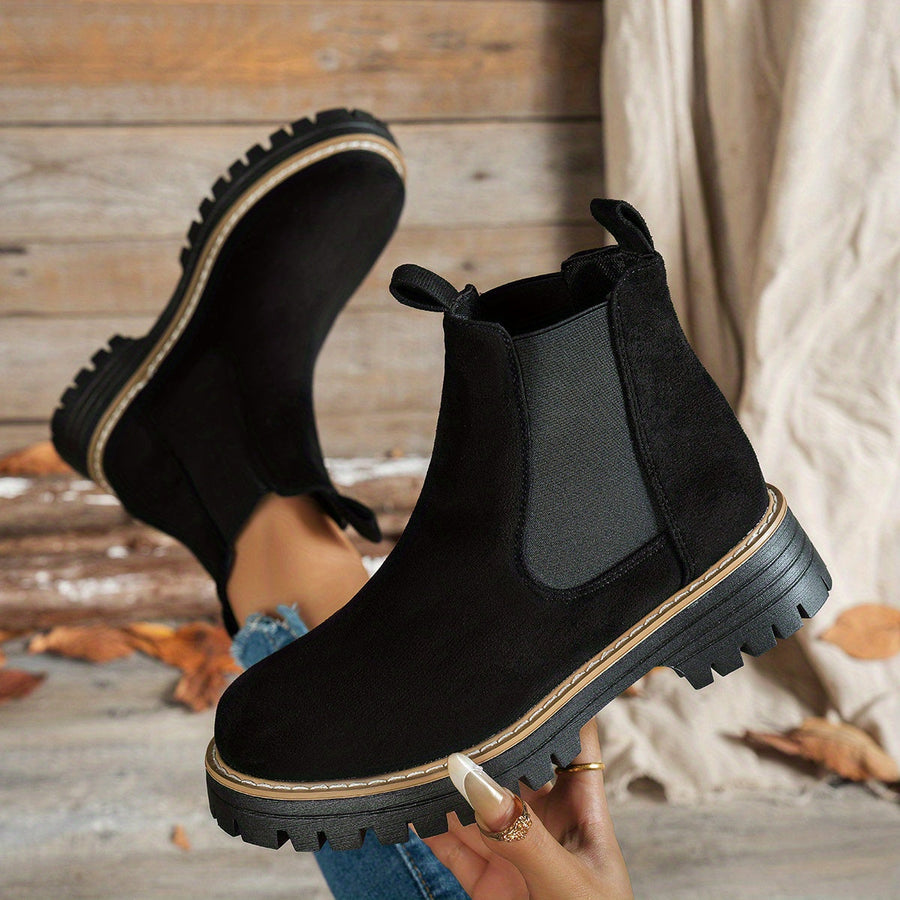 Bottines Cheville Enfiler Facile