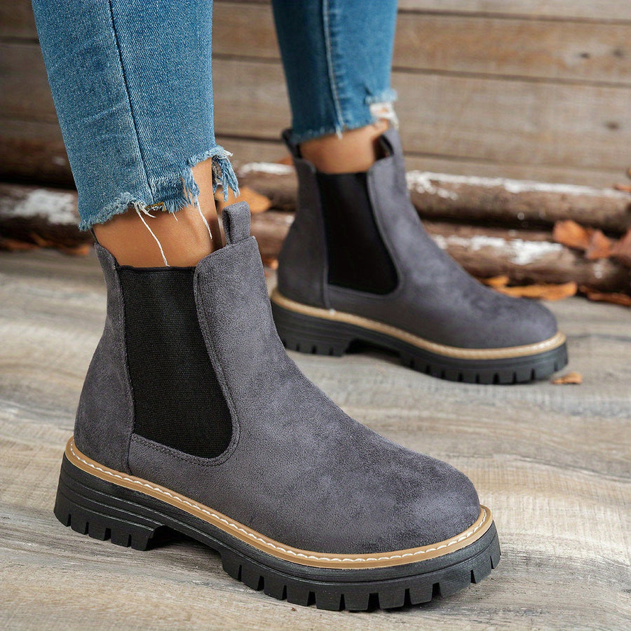 Bottines Cheville Enfiler Facile