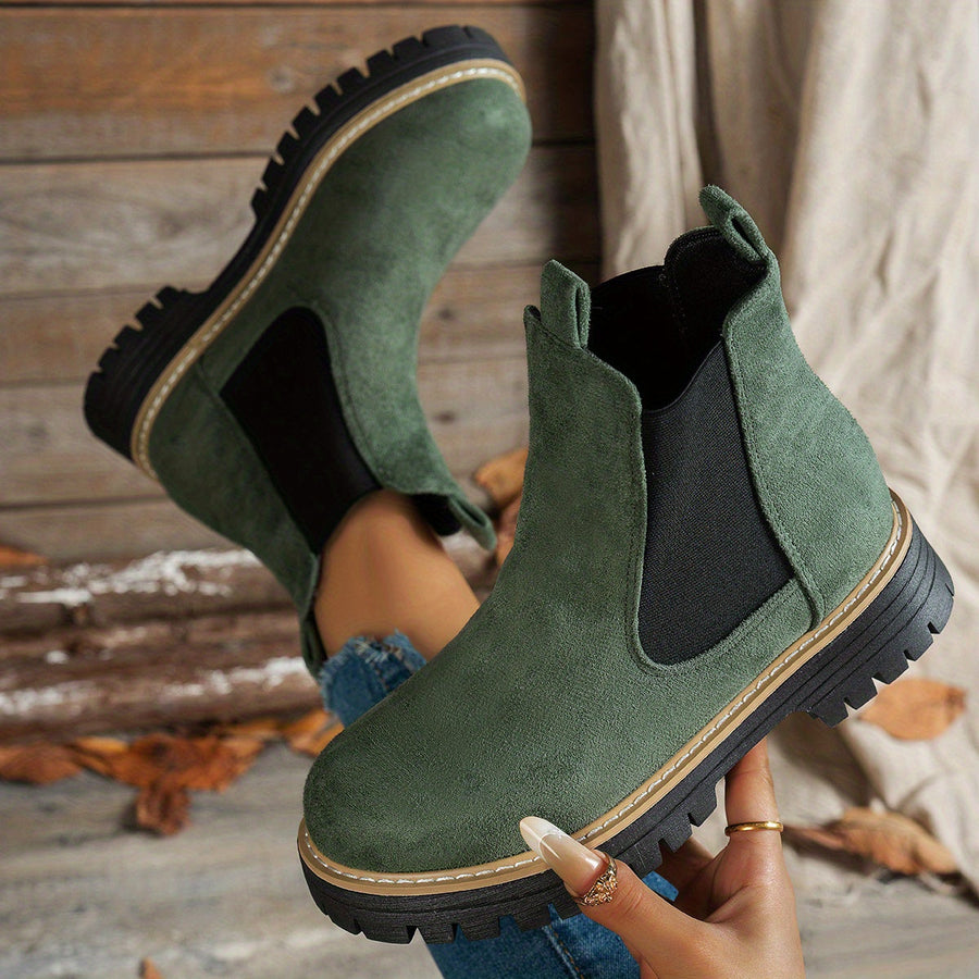 Bottines Cheville Enfiler Facile