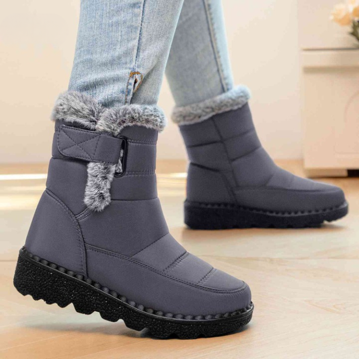 Bottines Montantes à Semelle Crantée
