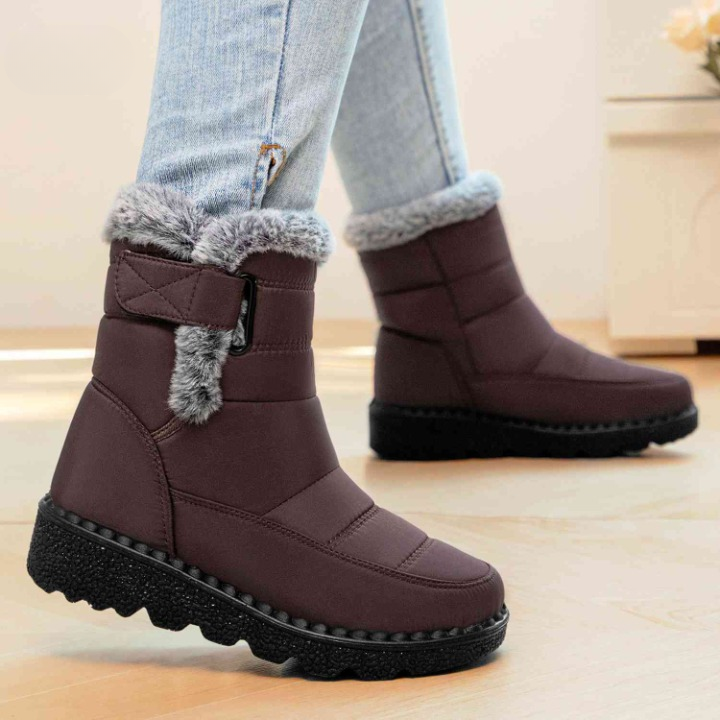 Bottines Montantes à Semelle Crantée
