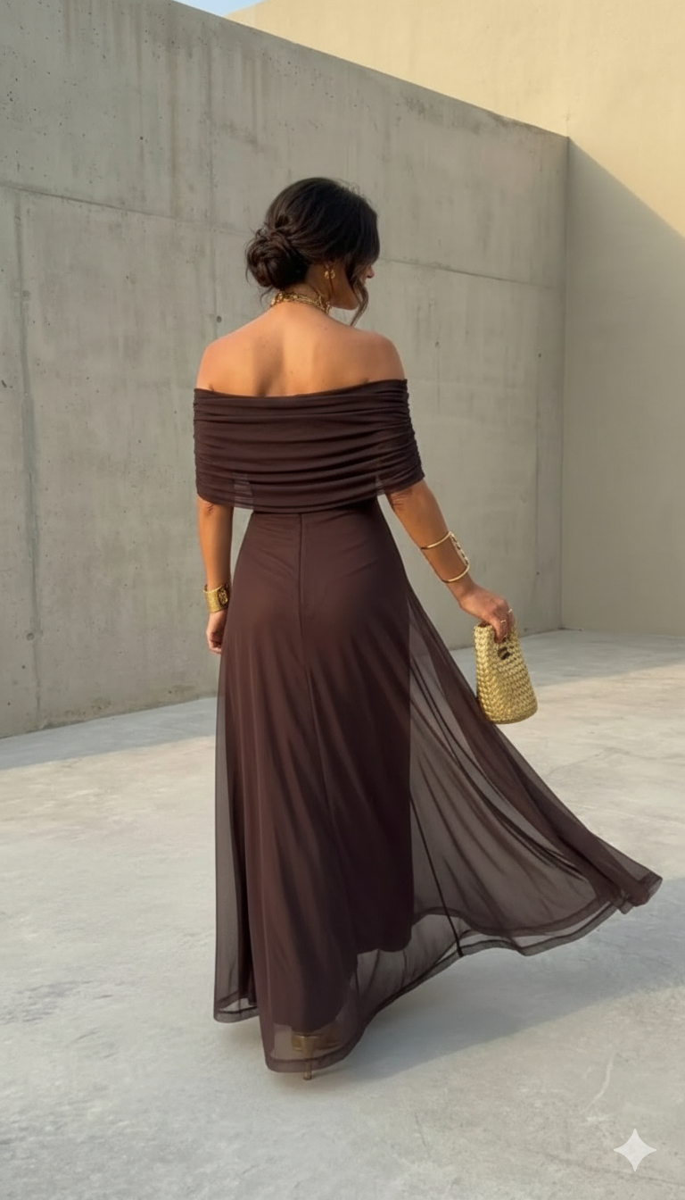 Robe Fluide Longue — vue alternative de la silhouette