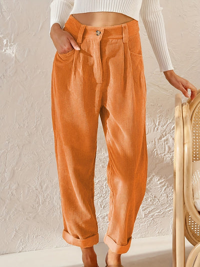 Pantalon décontracté pour femmes avec taille haute