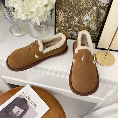 Mikaela Leather Slippers | Warm & Trendy
