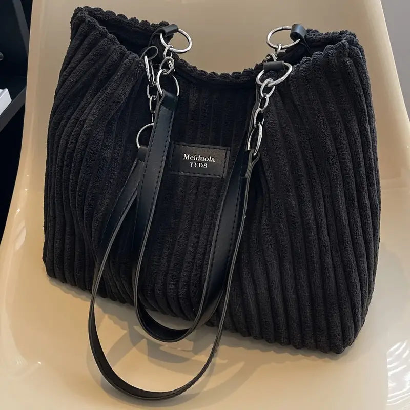 Sac Julia en cordon — vue latérale avec bandoulière amovible