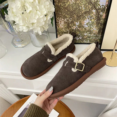 Mikaela Leather Slippers | Warm & Trendy