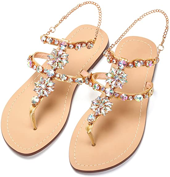 Slides en cristal | Sandales en diamant