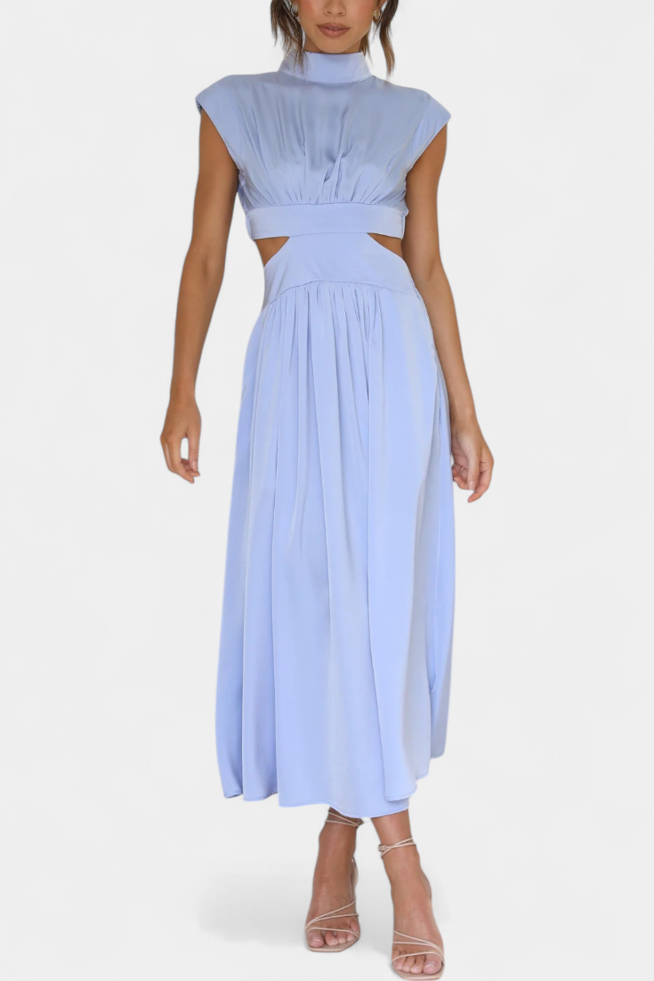 Jocelyn Ensemble long minimaliste avec encolure haute et ouverture latérale