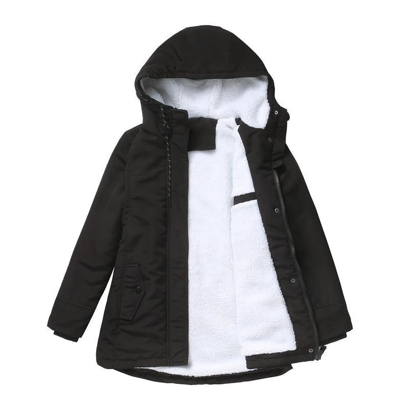 Parka Cintrée à Capuche Douillette