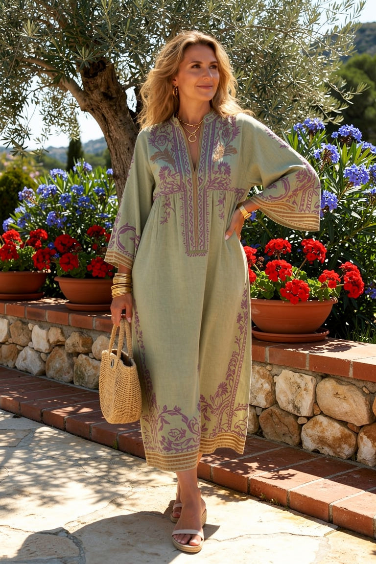 Robe Fluide Natalie — Vert — Estée Paris