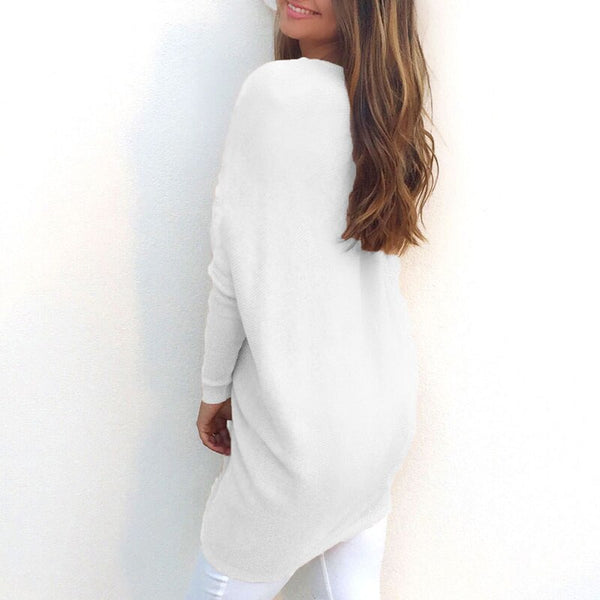 Pull Col Rond Fluide Intemporel
