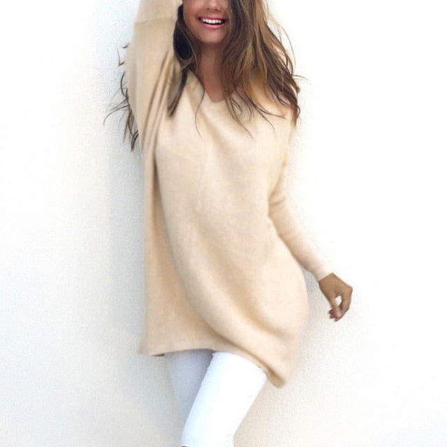 Pull Col Rond Fluide abricot — détail de la couleur chaude et du tombé