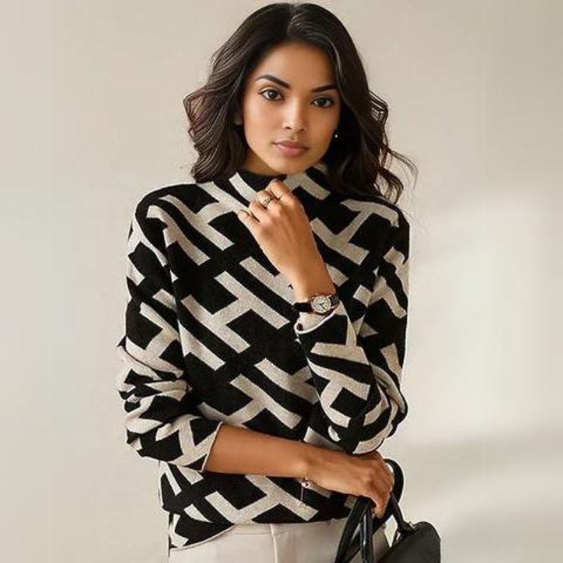Pull Col Rond Souple et Intemporel