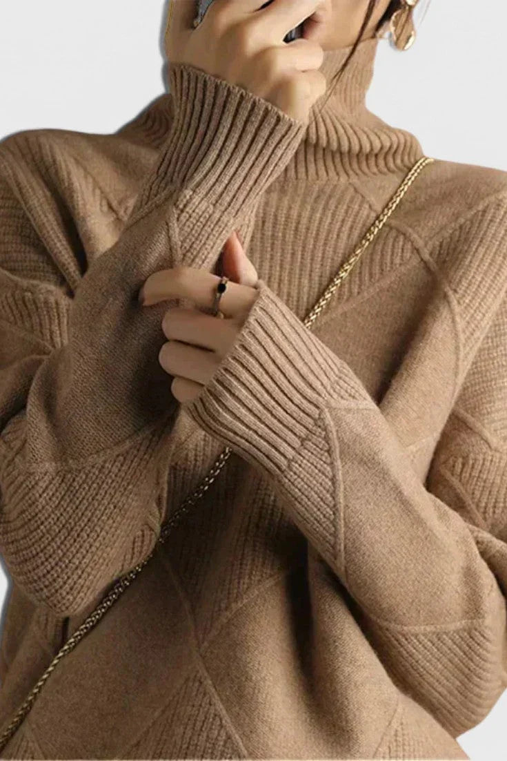 Pull Col Rond Épuré Coupe Ajustée