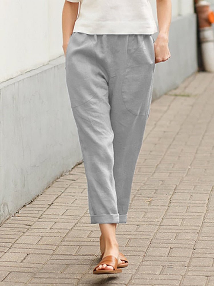 Pantalon Dayanara — vue de côté sur mannequin