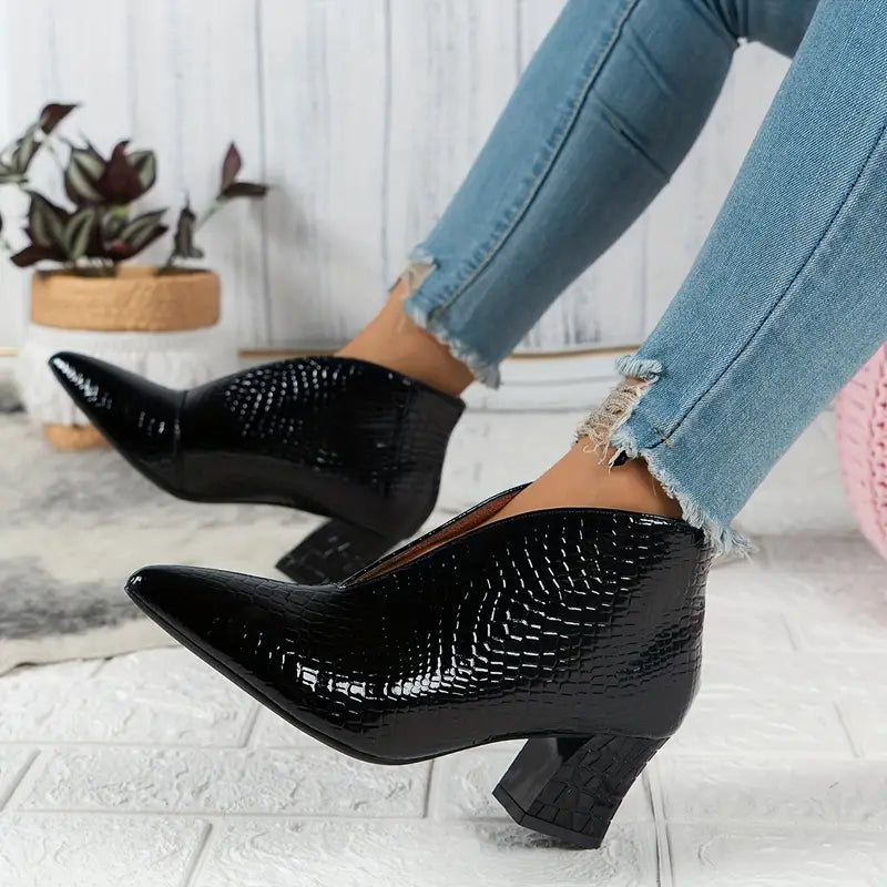 Bottines à Talon Pointu Élégance