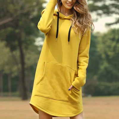 Galina - Chandail à Capuchon Surdimensionné De Style Long