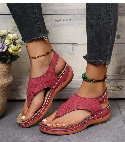 Irene® | Romanza Sandales à talon compensé élégantes pour le look plage de l'été