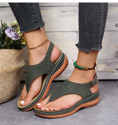 Irene® | Romanza Sandales à talon compensé élégantes pour le look plage de l'été