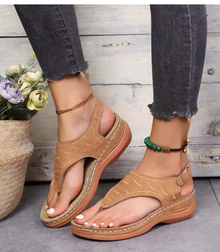 Irene® | Romanza Sandales à talon compensé élégantes pour le look plage de l'été