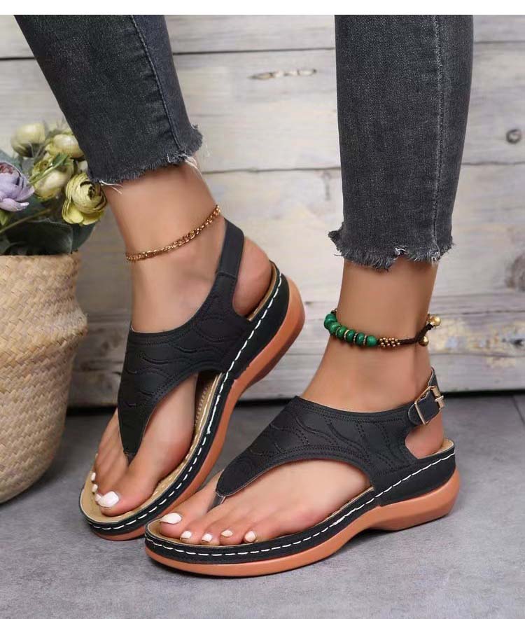 Irene® | Romanza Sandales à talon compensé élégantes pour le look plage de l'été