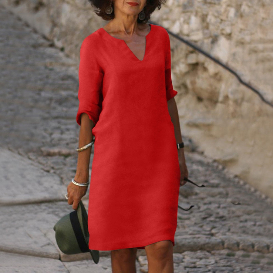 Robe Adele col V — vue arrière complète