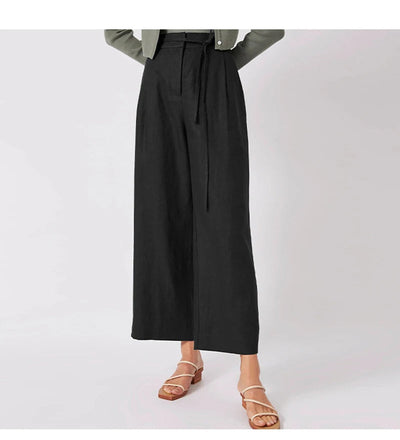 Pantalons larges à nouer pour femmes