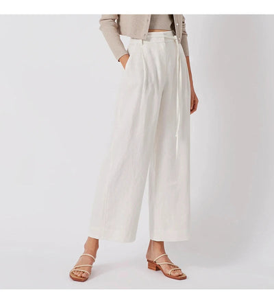 Pantalons larges à nouer pour femmes