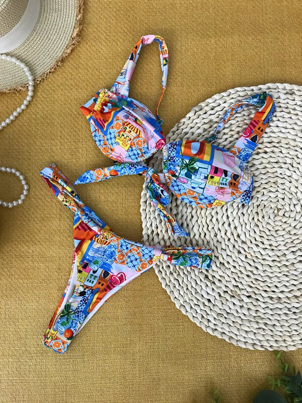 SoSoof - Bikini brésilien avec imprimé