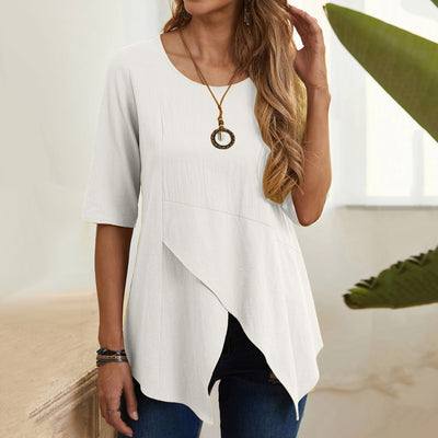 MiaMilana - blouse à col rond pour femmes
