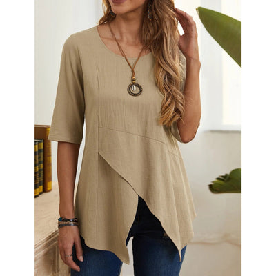 MiaMilana - blouse à col rond pour femmes