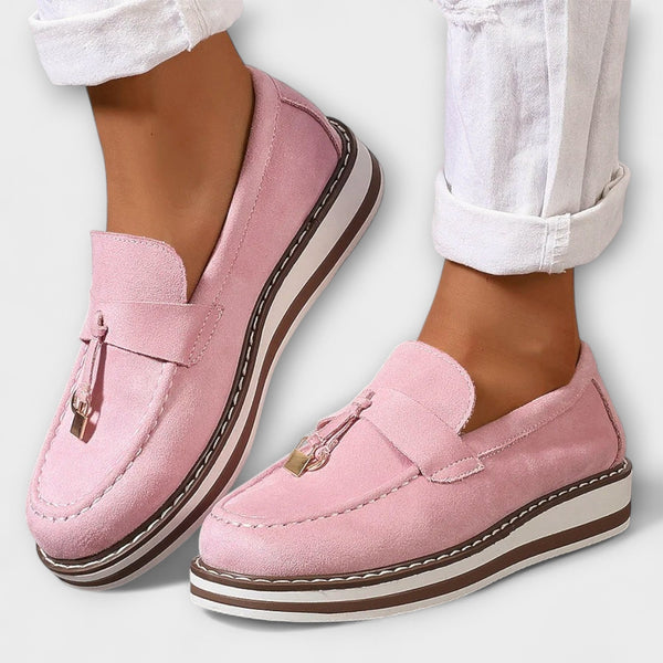 Mocassins à Bout Rond Structuré
