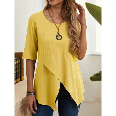 MiaMilana - blouse à col rond pour femmes