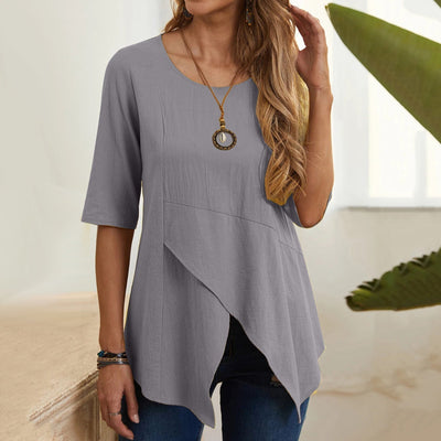 MiaMilana - blouse à col rond pour femmes