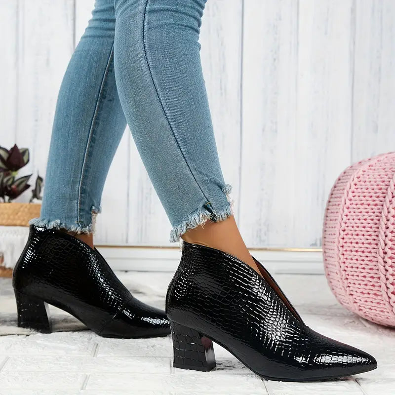 Bottines à Talon Pointu Élégance