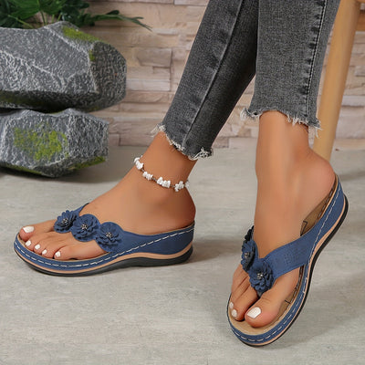 Trudy® | Sandales élégantes et confortables avec brides florales